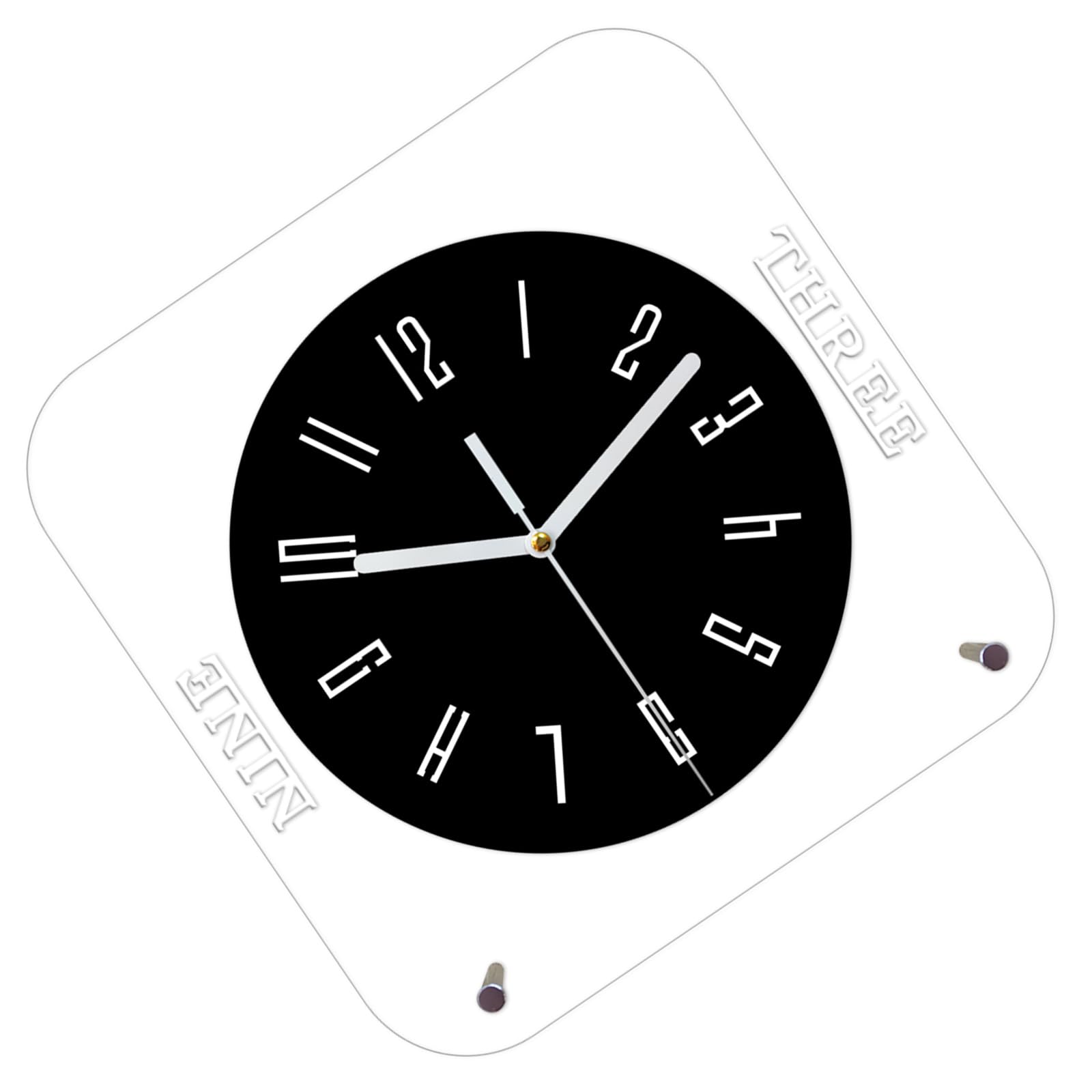 Kalttoy 20Cm Silents None Ticking Wall Clocks Battery Operated, Decorative Clock For Bathroom Kitchen Living Room Decorative Clock Silents Wall Clocks Battery Operated None Ticking