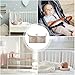 Cot Organiser - Baby Storage Organiser | Nappy Caaddy | Nursery Diaper Crib Organizer | Portable Bedside Organizing Bag With 2 Pockets | Multiple-Use Babies Bedding For Feeding Bottle