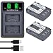 Produktbild DuraPro 2Pcs NB-2L NB-2LH Akku + Dual USB Ladegerät für Canon EOS 350D 400D MD265 MV960 PowerShot G7 G9 S70 S80 ZR950 ZR960 HG10 HV40 Kameras