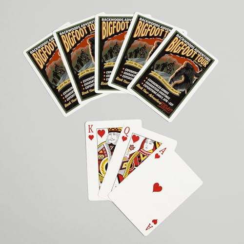 Lantern Press Bigfoot Tours Baraja de 52 Cartas Póker miniatura 7