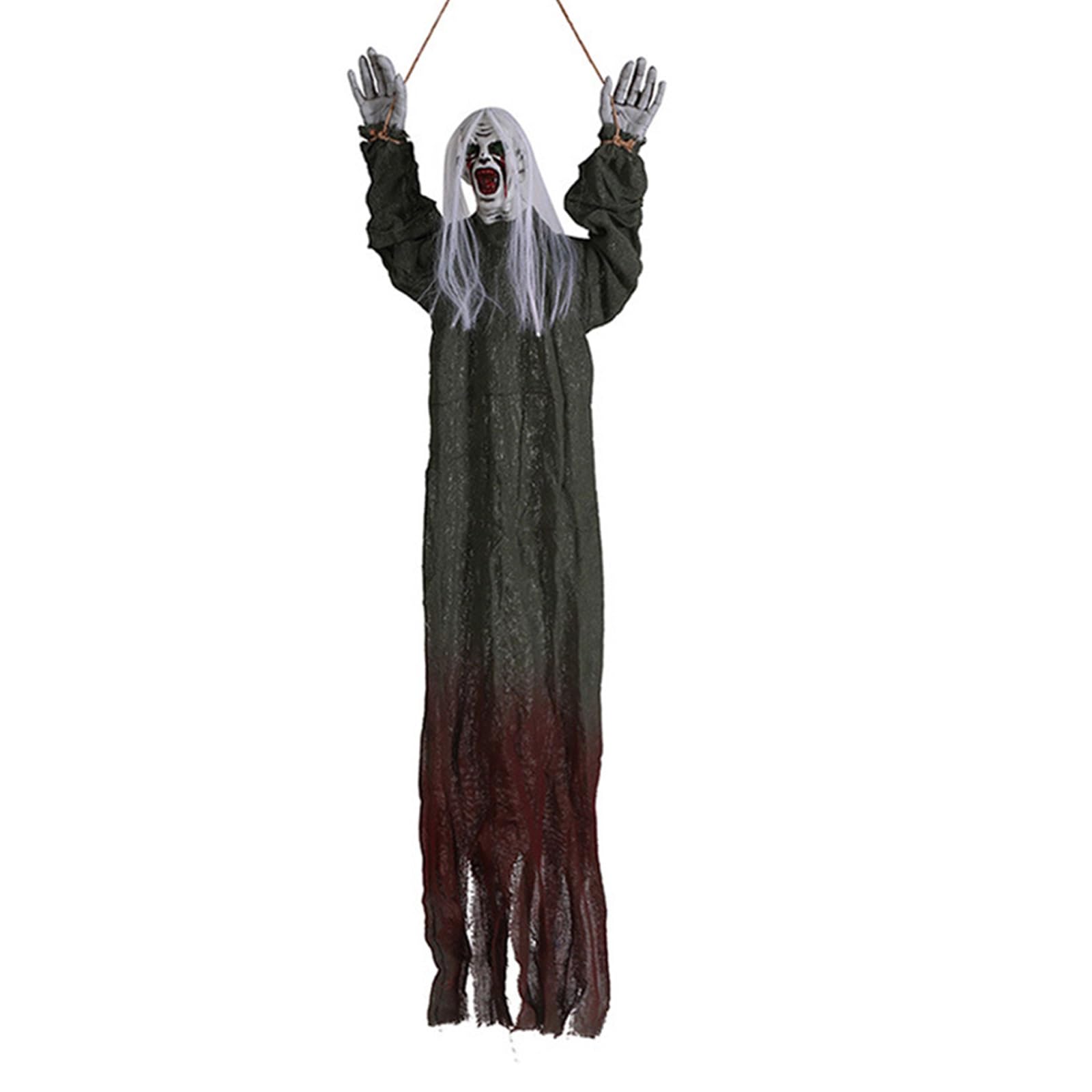 Buxuaaaa Terrifying Halloween Bloody Face Ornament Horror Indoor Outdoor Door Decoration Eerie Garden Holiday Embellishment Festives Ornament