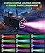 IMONE Fog Machine 500W 2000CFM 2 Spooky Themed Light Covers Smoke Machine with 72-LEDs with 12 Light Colors, Wireless Remote Controls, for Halloween, Wedding, Parties, DJ Stage, Indoor & Outdoor Use
