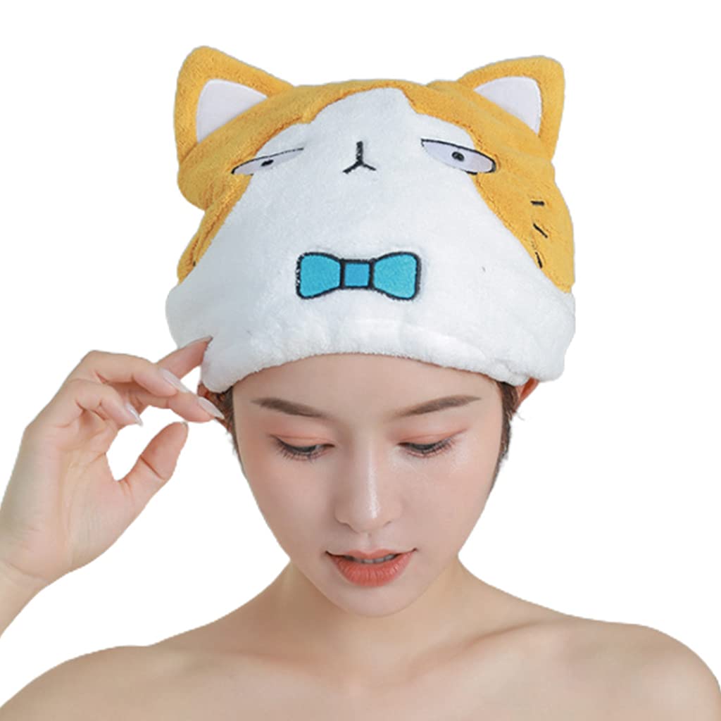 Hair Drying Towel For Women Kids Cartoon Absorbent Hair Drying Bath Towel Hat Dry Cap Hat