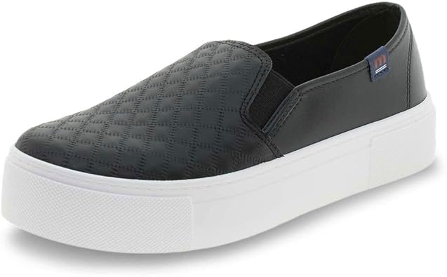 slip on moleca caixa alta matelassê feminino