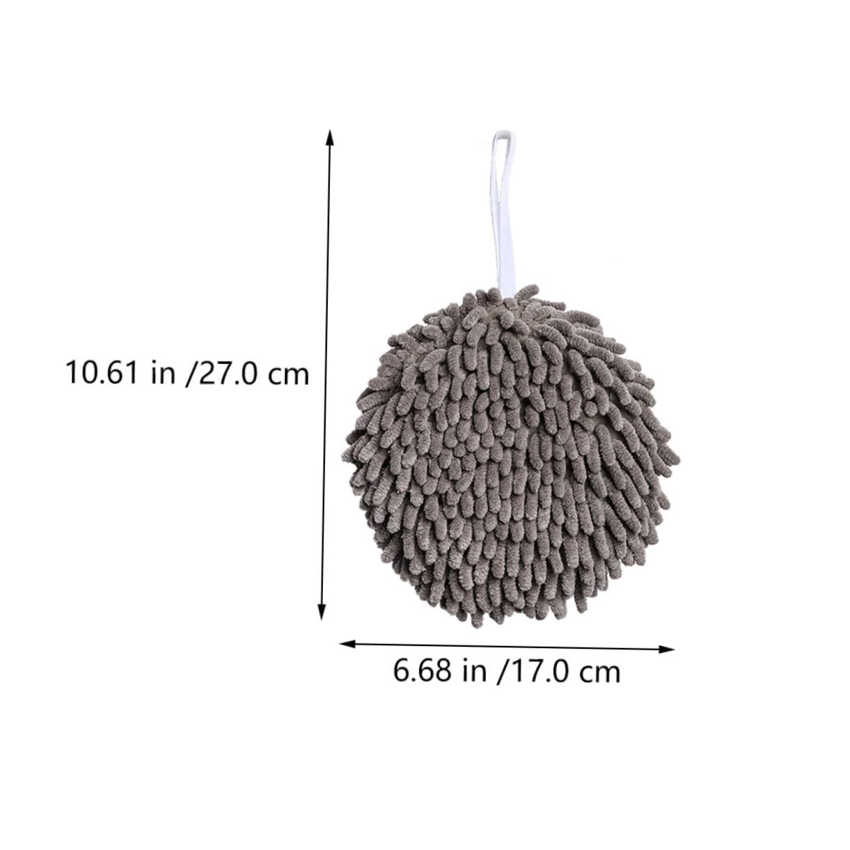 Toalla Infantil Pequeña Absorbente Secado Rápido 3 Piezas de Chenilla Esférica y Colgante Fácil de Limpiar para Cocina y Familia