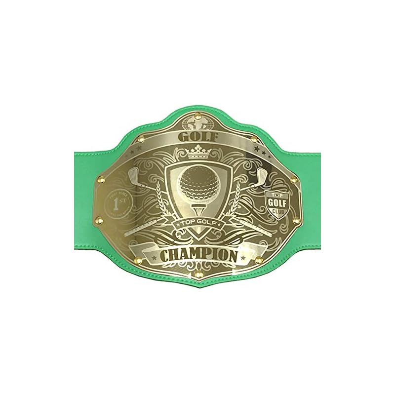 Undisputed Belts Golf Championship Belt Trophy Custom Text Pro Shop