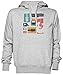 Guitarra Collage Gris Jersey Sudadera con Capucha Unisexo Hombre Mujer Grey Unisex Hoodie