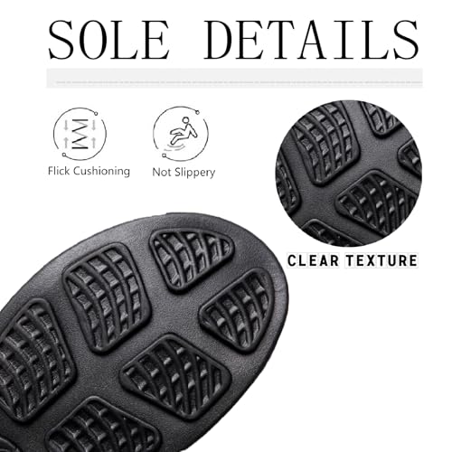 Men's Leather Print Platform Slide Sandals Fashion Buckle Hollow Out Breathable Open Toe Lightweight Slip On Casual Slippers Summer Outdoor Indoor Anti-Slip Beach Sandals3