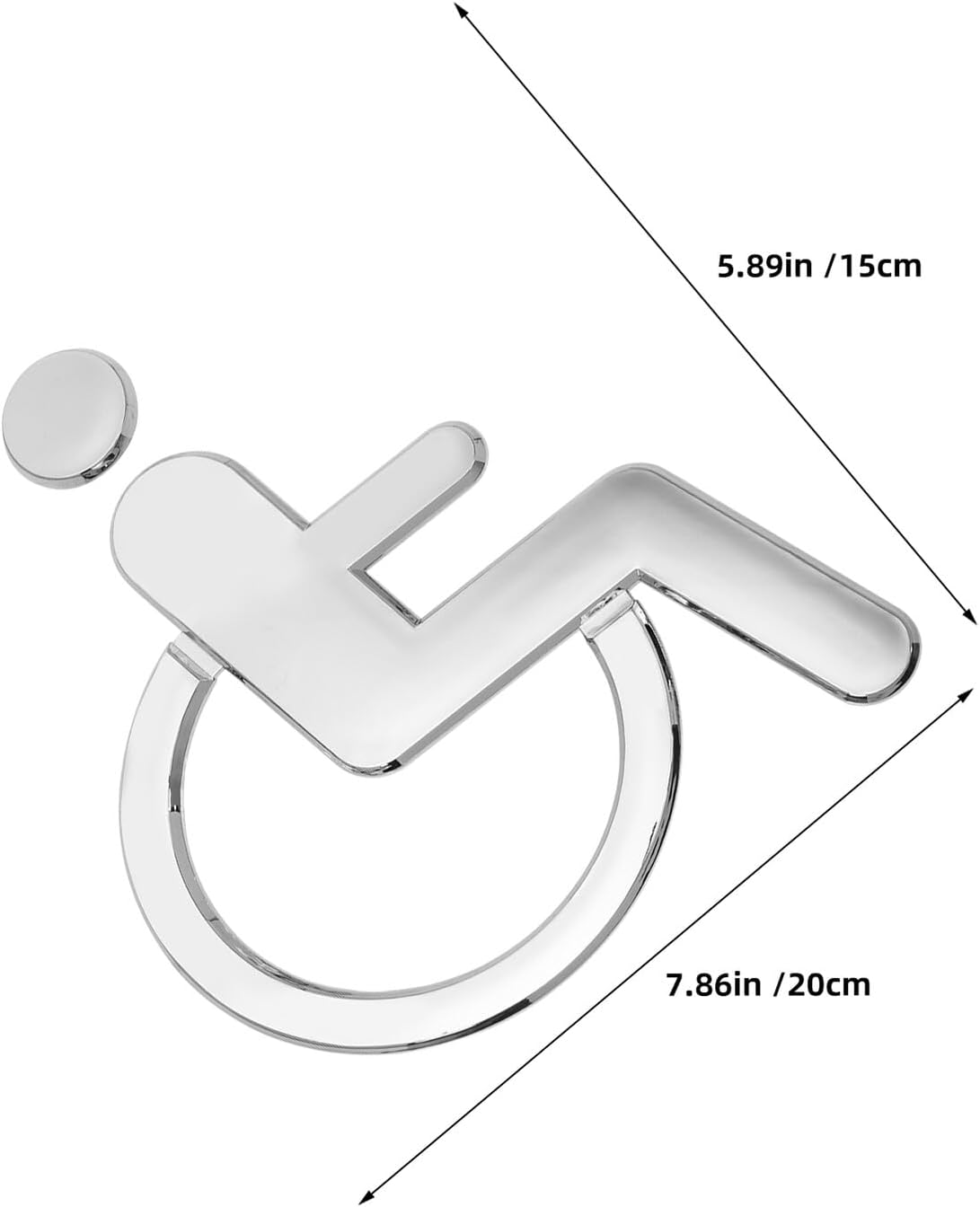 Amazon | OHPHCALL 2個障害者用トイレ標識 車椅子シンボル デ トイレ用障害者標識 貼るだけ簡単設置 耐久性のある素材で公共施設 やエレベーターに適した表示シール | 店舗看板 | 文房具・オフィス用品 障害者用トイレ標識ステッカー6枚セット 車椅子シンボル付洗面所プレート 剥がして貼る公共施設用アクセシビリティ表示 オフィス