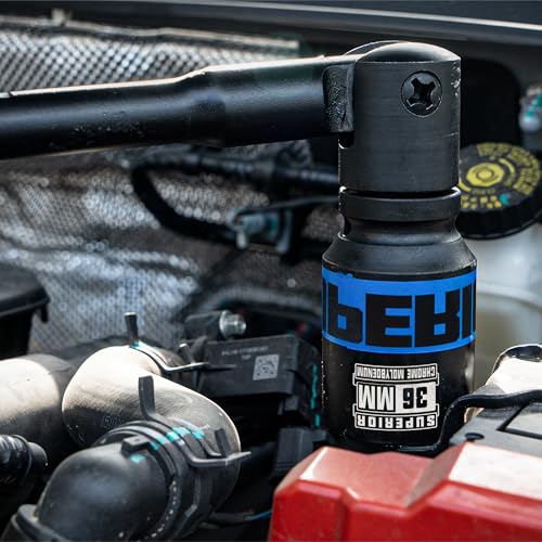 Image of 8 Piece 3 /4 inch Drive Impact Socket Set, 26 mm - 38mm Jumbo Sockets, Metric, 6-Point, Heavy Duty CR-MO, Large Automotive Repairs, Machinery, Maintenance
