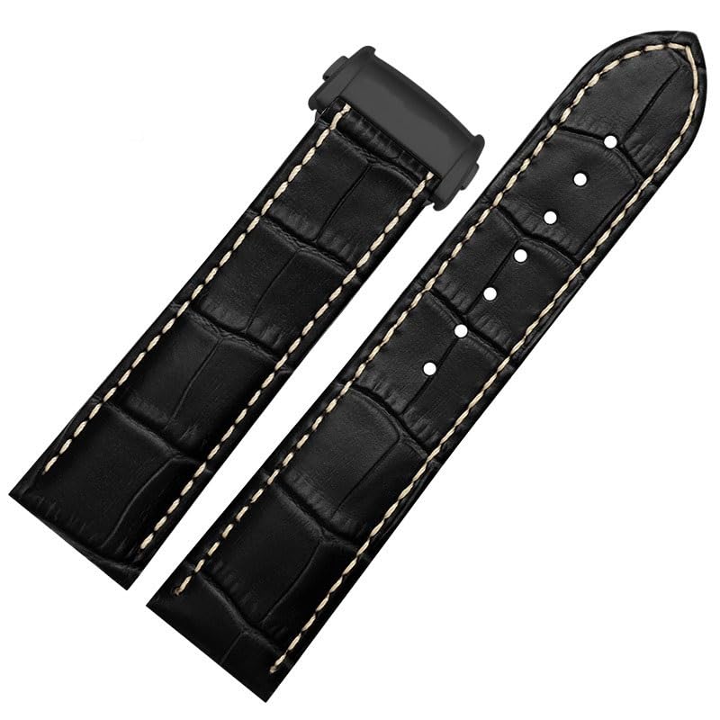 Bracelet de montre en cuir hommes pour le quotidien et les voyages Hamilton Kaki