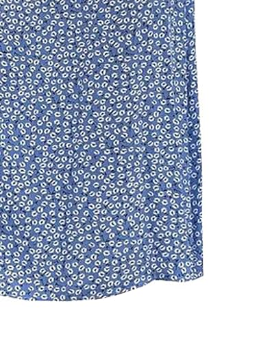 Women’s Pencil Skirt 2024 Summer Floral, Long Comfortable Casual Skirt with Side Slit3