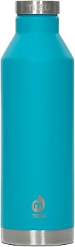 MIZU V8 Stainless Steel Water Bottle - 26 oz. Vacuum Insulated Double-Wall Metal Water Bottle for Cold or Hot Drinks with Narrow Mouth, Leakproof Cap, Reusable for Travel, Gym, Hiking Teal