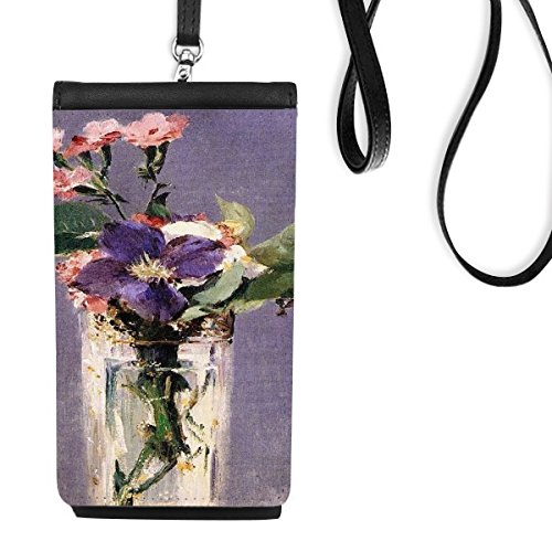 Porte-monnaie téléphone Édouard Manet sac suspendu cuir noir impressionnisme