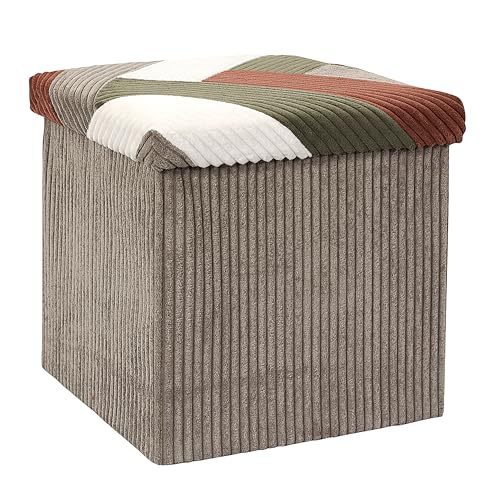 Pouf pliable patchwork pour éliminer le désordre dans la chambre - 5