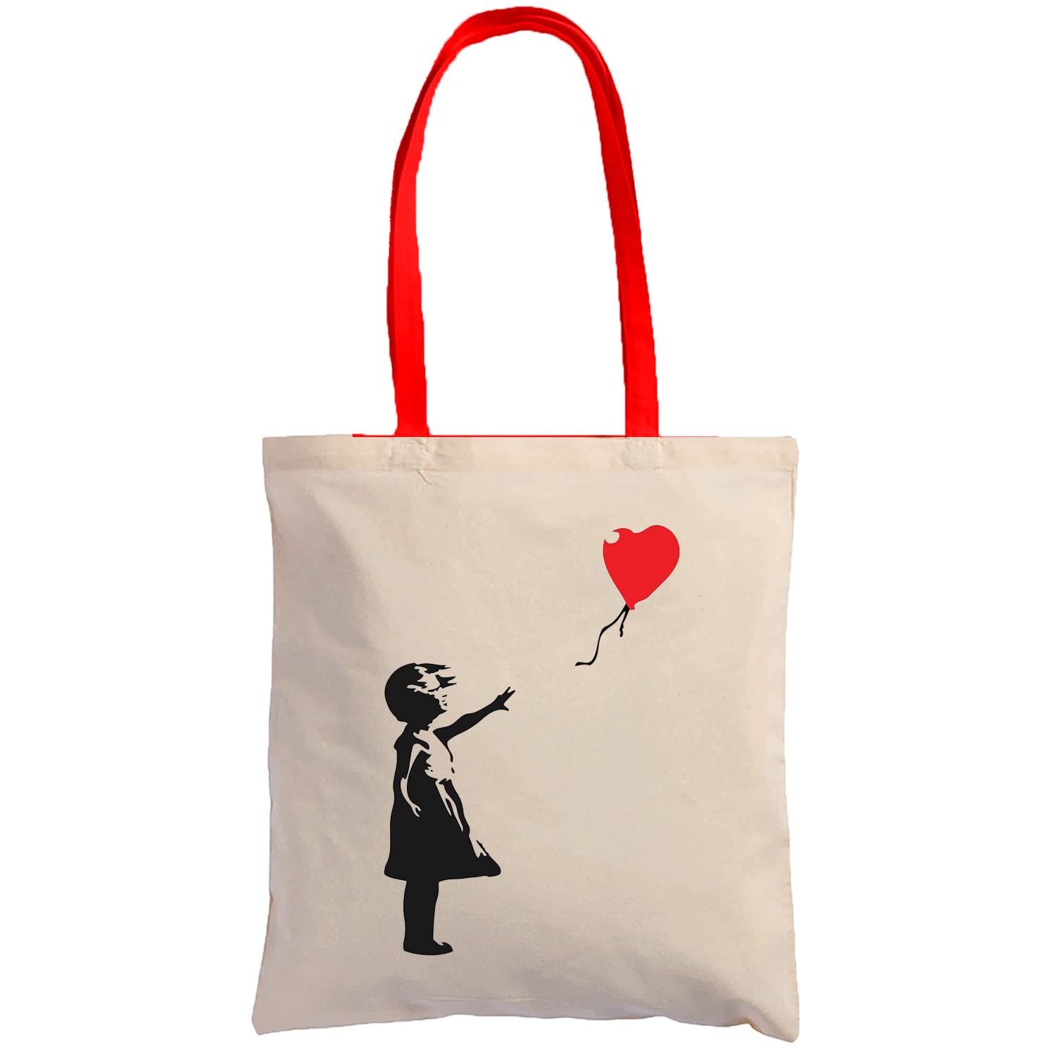 Hole Gadget S.r.lCotton Shopper Tote bag Banksy Shopping Bag in 100% Natural and Environmentally Friendly Canvas Made in Italy