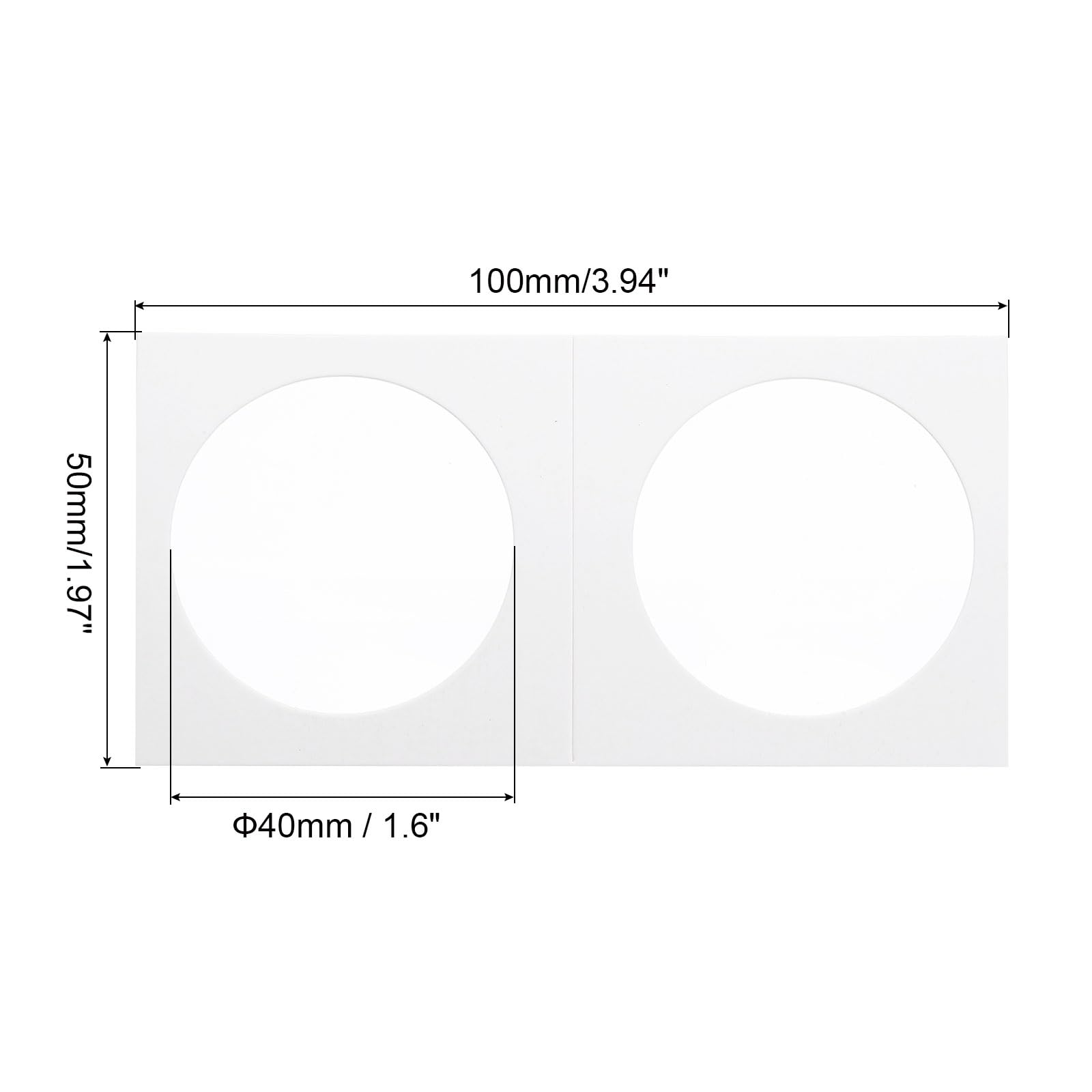 PATIKIL 2x2 Coin Flips, 250 Pack 40mm Cardboard Coin Holder Paper Coin Holders for Coin Collection Supplies Collector White - Image 2