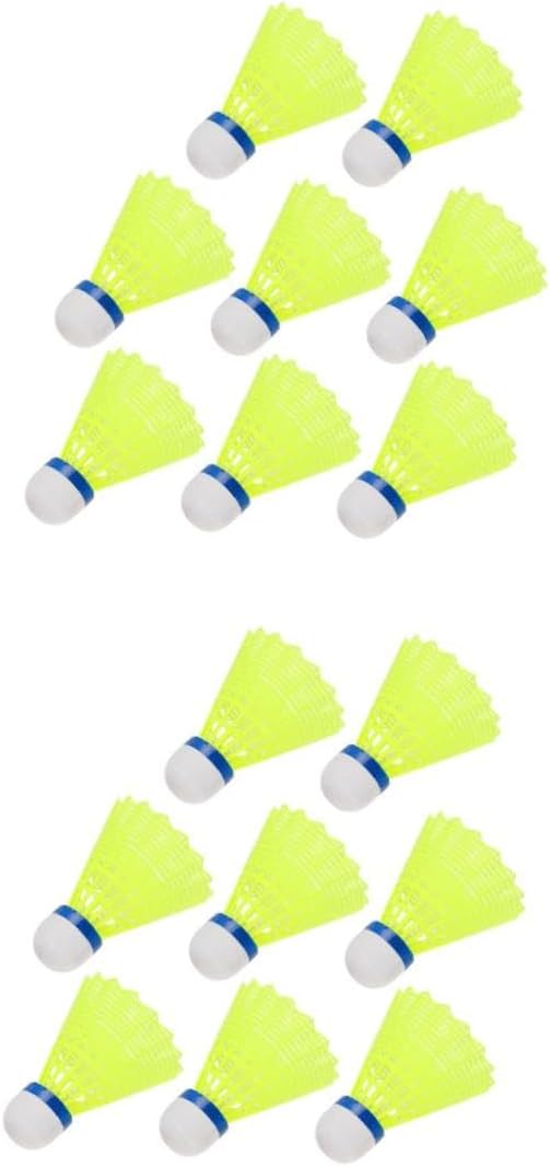 Toddmomy LED Night Lighting Badminton Shuttlecocks Durable Nylon Design for Evening Play Random Light Colors for