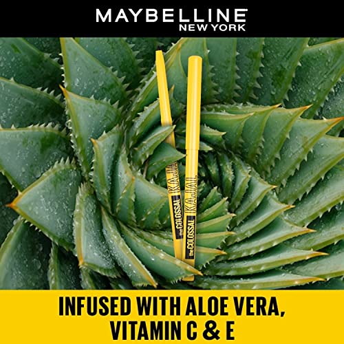 Image of Maybelline New York Kajal Pencil - Twin Pack, 0,35G + 0.35G, Intense Colour, Waterproof, Long Lasting 24Hrs Stay, Colossal Kajal, Black, Matte Finish (Pack of 2)