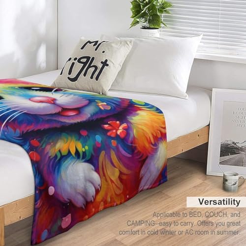 Souris couverture douce avec motif pour lit et canapé douillet - 7