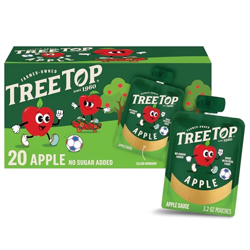 Tree Top Applesauce Pouches (3.2 Ounce (Pack of 20), Apple)