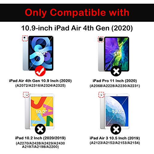 SIWENGDE Para iPad Air 5/4 Geração 2022/2020 Estojo De 10,9 Polegadas Com Porta-Lápis [Suporte Para