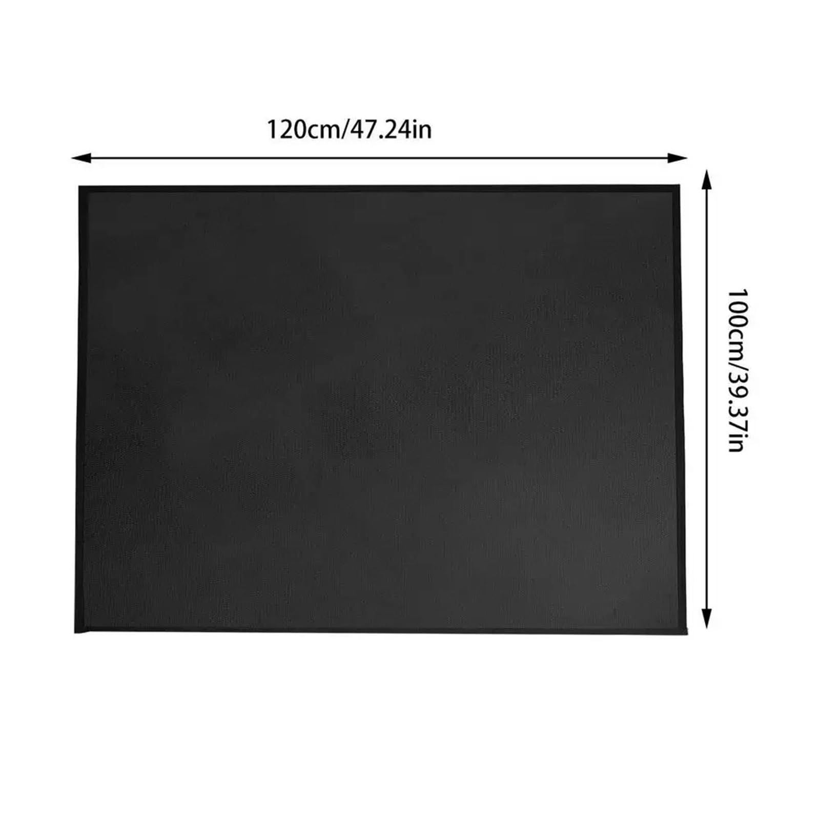 Tapis de Protection for Sol Gril extérieur, Ignifuge, résistant à l'huile, la Chaleur et l'eau(100 * 120cm)