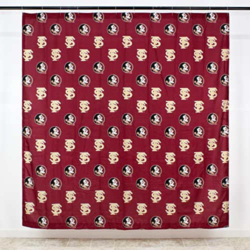 Image of College Covers Everything Comfy Florida State Seminoles Bright and Colorful Shower Curtain Cover 70 inch x 72 inch