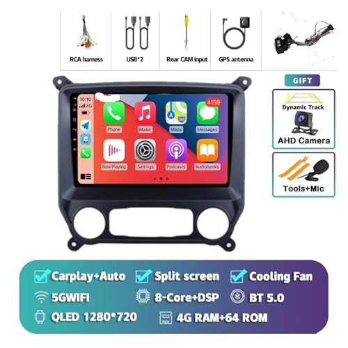 Autoradio stéréo Silverado 3 2014-2018 unité principale Android 15 4G 64G Carplay - 2