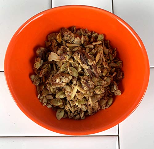 Snaxly - Keto Cinnamon Crunch Nut Granola Breakfast Cereal - 2g Net Carbs - Gluten & Grain Free - Low Carb Snacks & Food - No Added Sugar - Healthy Nuts - Almonds, Pecans, Coconut, Pepitas (11 oz)