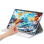 Nmybwo 14 Inch 4 in 1 Laptop Tablet, 16GB DDR4 RAM, 512GB SSD, N95 Quad-Core Processor up to 3.4GHz, FHD IPS Touchscreen, 360° Convertible Notebook PC with Colour Backlit Keyboard, Student Laptops