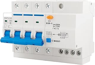 Three Phase Four Wire Leakage Protector DZ47LE-63-6a Air Switch Circuit Breaker Household Distribution Protection Switch(3P N,25A)