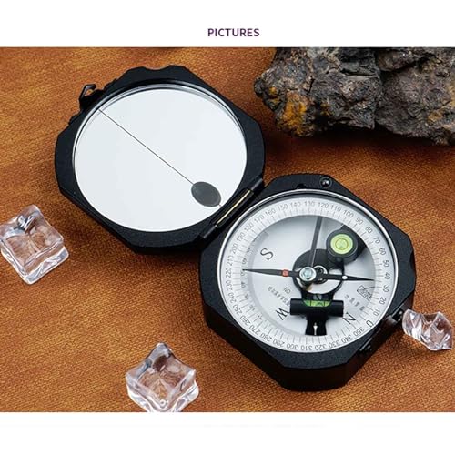 Brújula geológica iDili DQL-11 aleación de aluminio diámetro disco 65 mm para ejercicio al aire libre miniatura 7