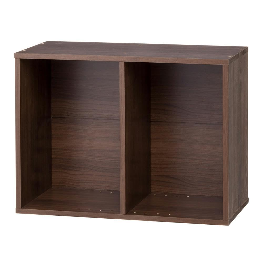 可動棚収納ボックス 2段 ブラウン 可動棚収納ボックス2段 ブラウン SH3 | カラーボックス・インナー