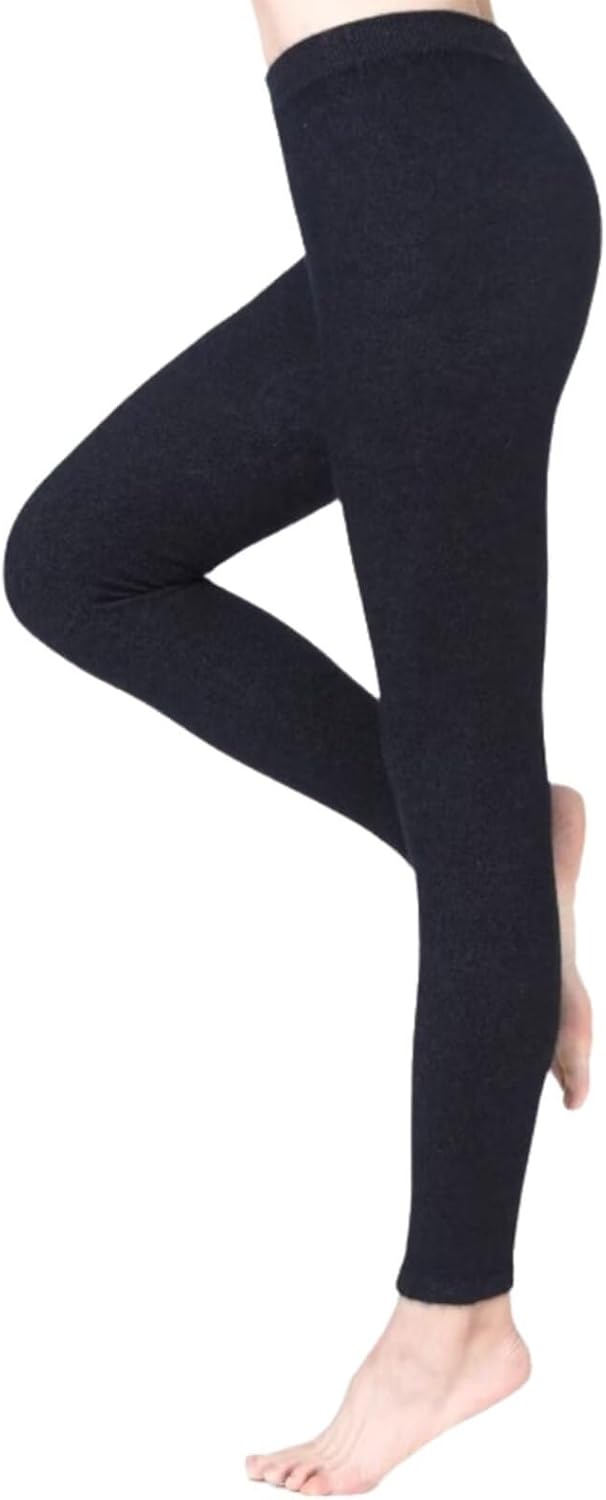 HNVAVQ Leggings for Women Autumn Winter Warm Thermal Underwear Bottoms High Waisted Tights Pants,100% Cashmere