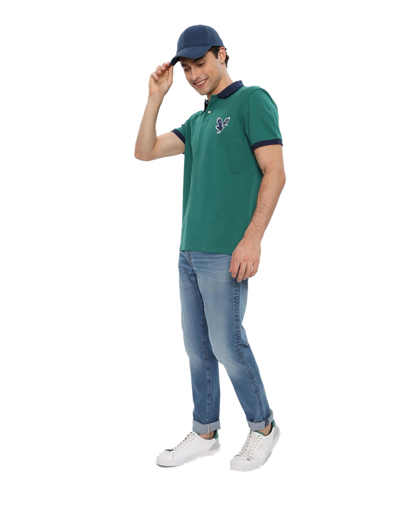 American Eagle Mens U-1165-3081-860 Pique Polo Shirt