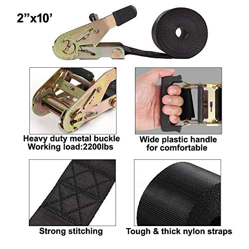 Endless Ratchet Tie Down Straps Heavy Duty Cargo Tie