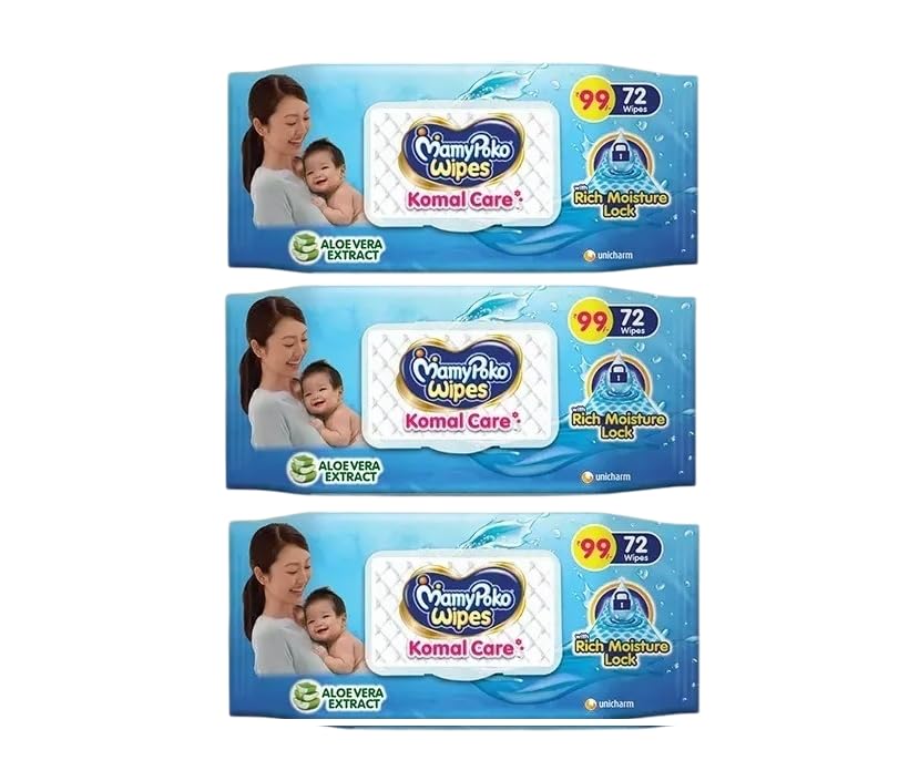 Mamy Po-ko Komal Care Wipes PACK OF 3-image-33
