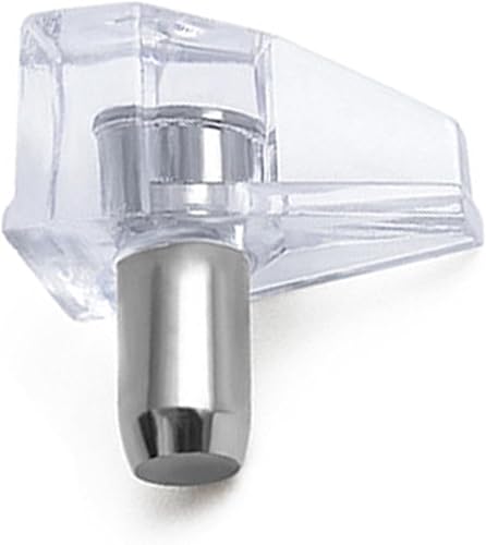 20 clavijas de soporte para estantes, pasadores de repuesto de estante de 0.197 in de diámetro, clavijas de fijación para estantes de muebles