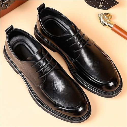Men's Business Dress Shoes Lace Up Oxford Formal Wedding Shoes Classic British Style Groom Footwear2