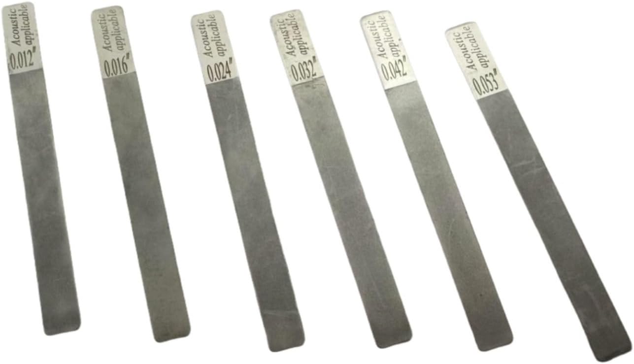 QINGFAN Guitar and Basses Nut File Set Stainless Steel Maintenance Tools for Stringed Instrument Care