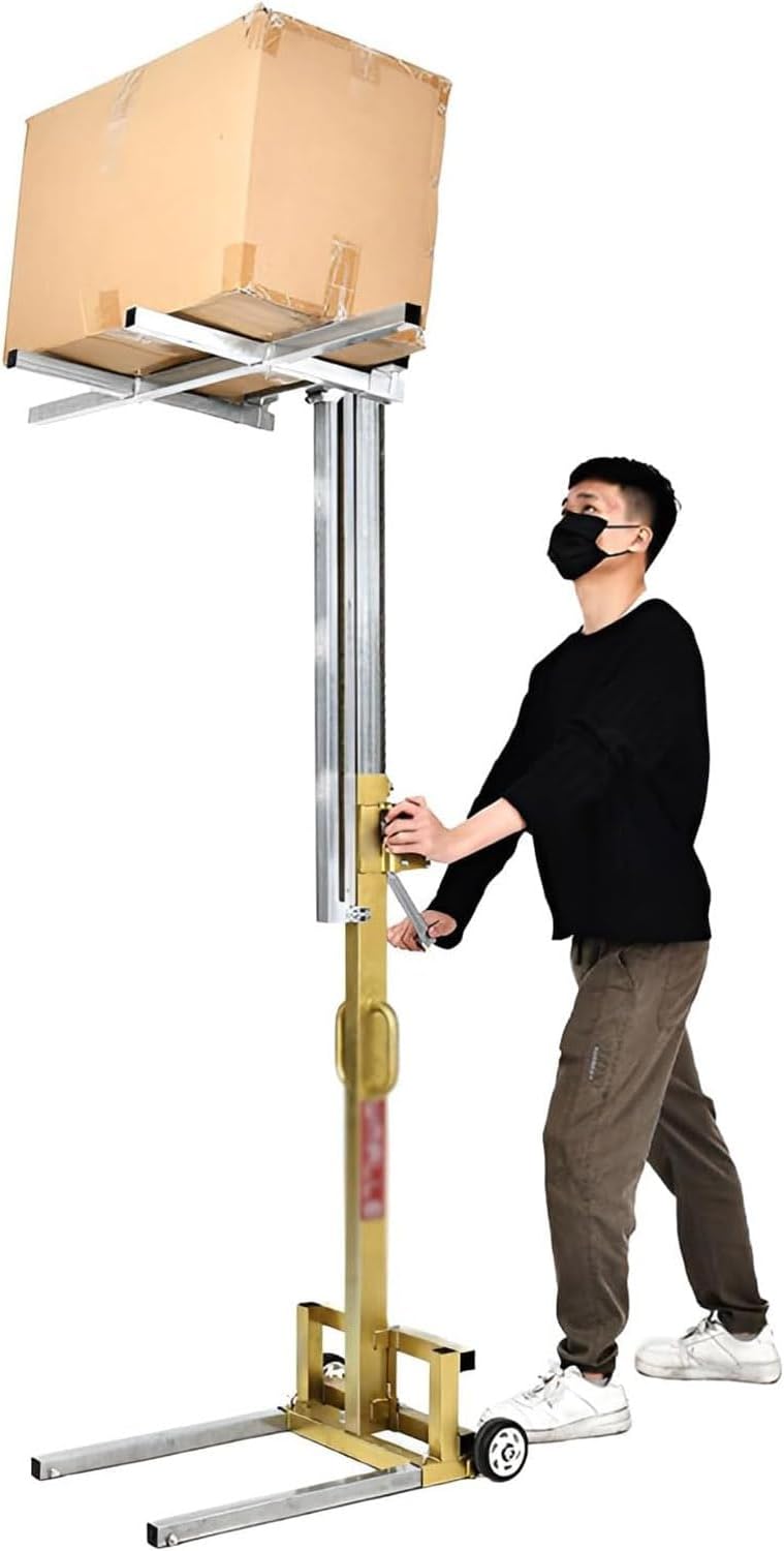 Portable Folding Lifter, Heavy Duty, Steel Lifter, Tension Rod, Tool for Lifting Heavy Items, Jack, Load Capacity 197.4 lbs 85 kg, Height Adjustable, Maximum Height 110.6 inches 280 cm, Lifting