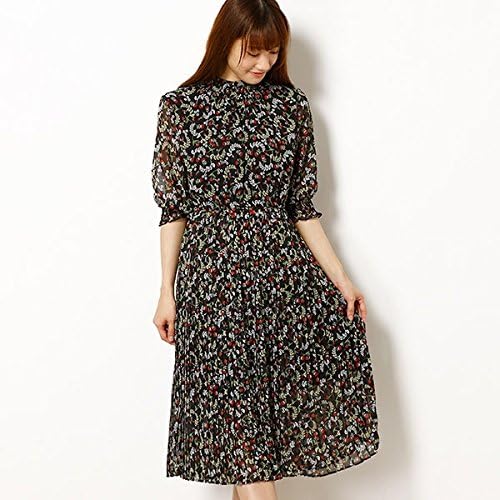 Amazon Co Jp アルシーヴ Archives 花柄シャーリングネックプリーツワンピース ブラック M 服 ファッション小物 Amazon Co Jp アルシーヴ Archives 花柄シャーリングネックプリーツワンピース ブラック M 服 ファッション小物