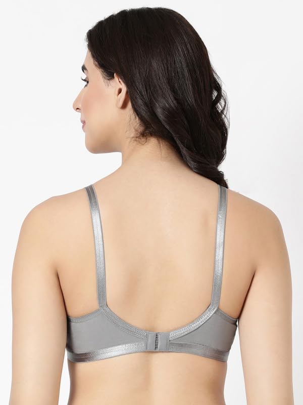 Image of BLOSSOM Women's Single Layered Full Coverage Non Wired Non Padded 100% Woven Cotton Everyday Bra Plus Size Bra