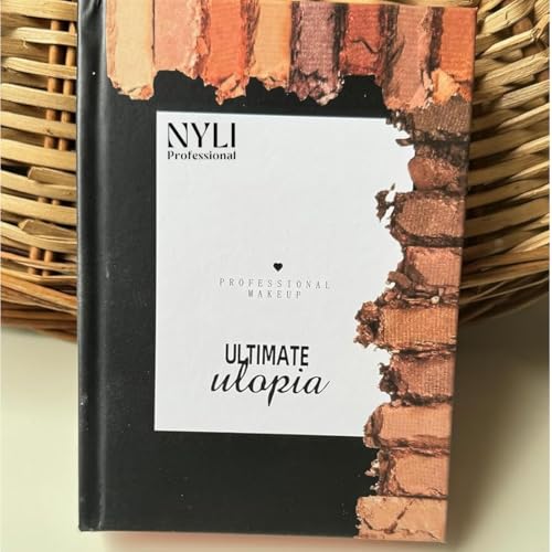 4 in 1 Makeup Palette Book | Highlighter, Blusher, Eyeshadow, Concealer & Eyebrow Powder | All-in-One Travel Friendly Makeup Kit for Women & Girls (black, 4 in 1)