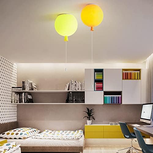 Colorful Balloon Design Ceiling Light for Kids' Rooms, Creative Pendant Lamp with Pull Cord Switch, Fun Acrylic Shade Lighting for Boys, Girls, Bedroom, Living Room, Kindergarten