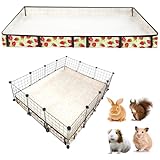 JOGEPEYO Guinea Pig Cage Liner，Washable Waterproof Oxford Cloth Cage Liners for Small Animals,Hamster Chinchilla Hedgehog Rabbit and Other Small Animals Not Include Cage(42x56 inches)