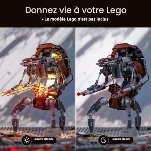 BRIKSMAX Kit d’éclairage à LED pour Lego Star Wars Le Droïdeka - Compatible with Lego 75381 Blocs de Construction Modèle- Pas inclure l’Ensemble Lego – vue 2