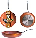 EuroHome. EuroHome Bratpfanne mit Antihaftbeschichtung, Keramik, kupferbeschichtet, 20,3 cm, 6 Stück
