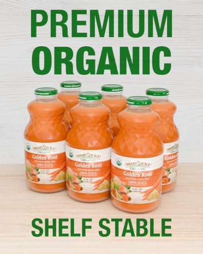 Smart Juice Organic Golden Root Blend – 100% Juice NFC – 32 fl oz Pack of 6 - 4
